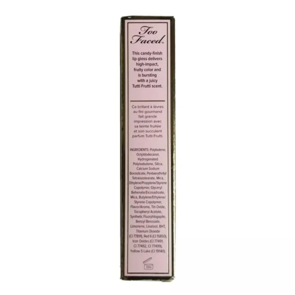 Too Faced Tutti Frutti Ruby Ripe Comfort Lip Glaze Lip Gloss